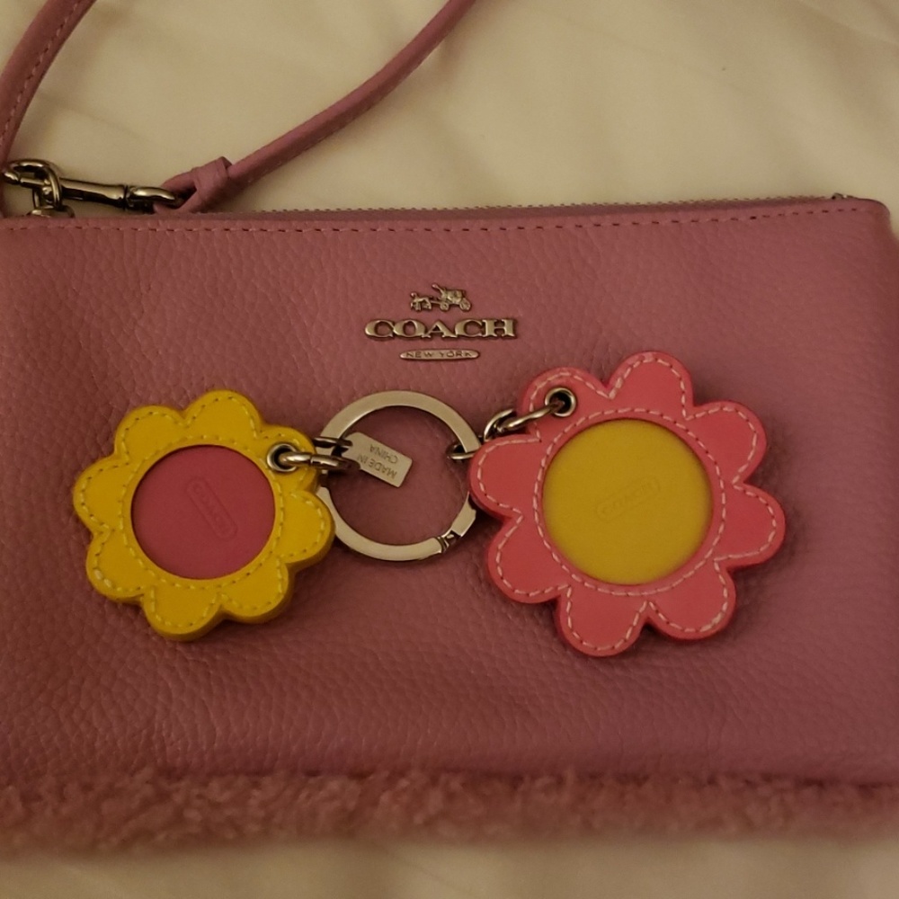 Coach vintage photo keychain